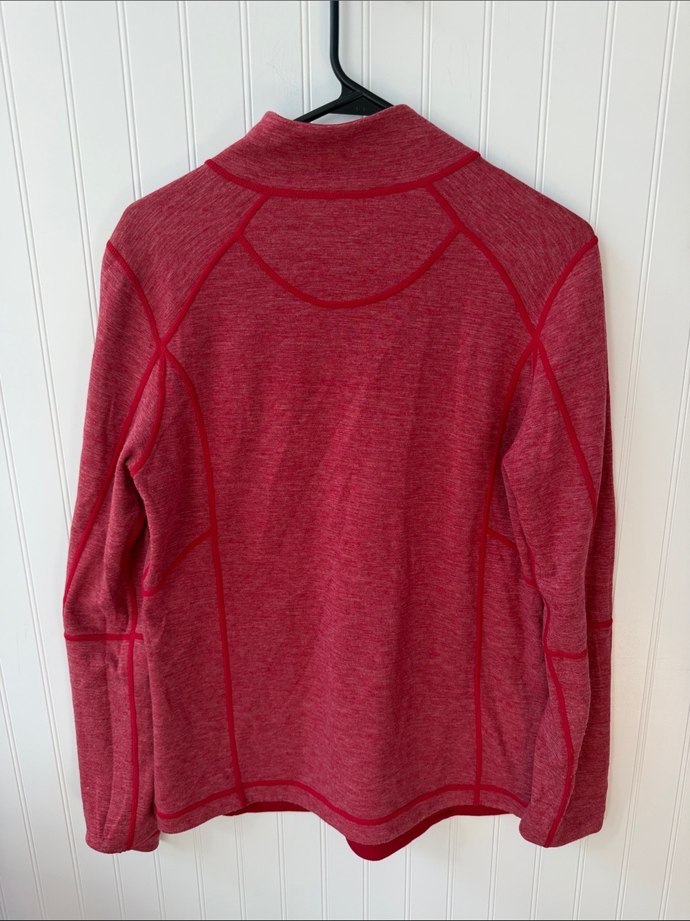 (312)Tommy Bahama Reversible Half Zip Pullover Women’s Red Pink Mock Neck - Picture 9 of 9
